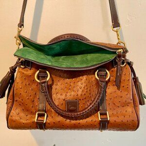 Dooney and Burke Ostrich Large Satchel New